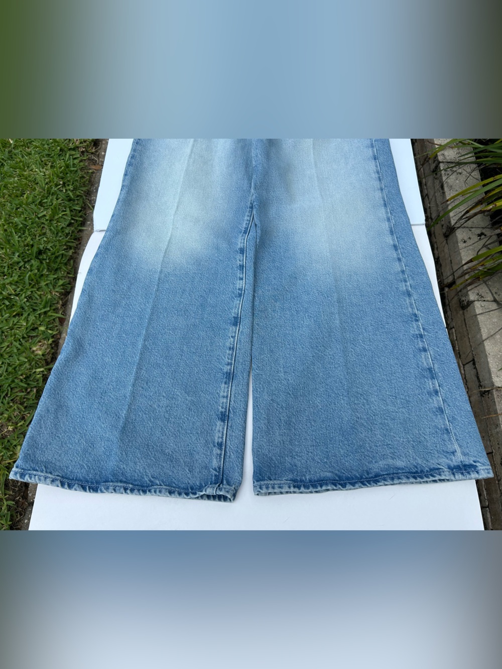 NWT🌷MOTHER Hustler Roller Ankle High-Rise Wide-Leg Jeans - Picture 9 of 15